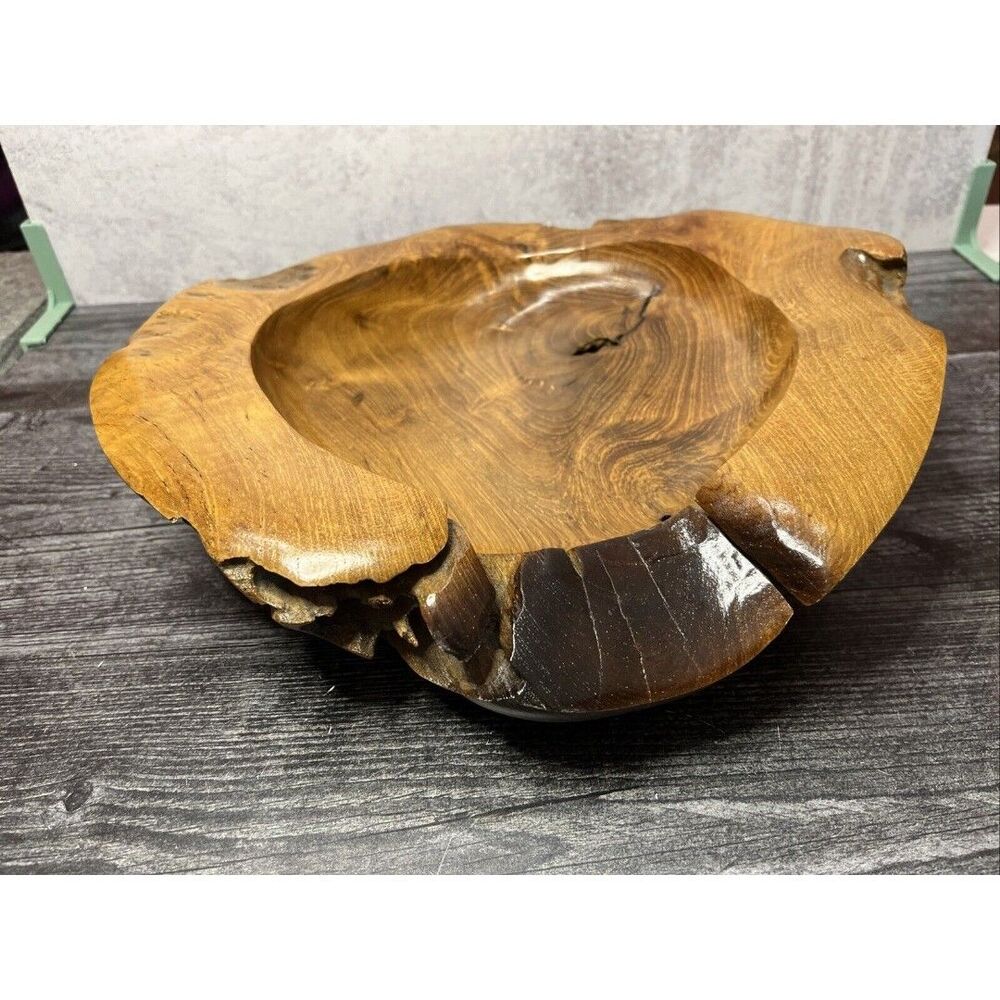 Large Decorative Wooden Bowl One Of A Kind (OP)